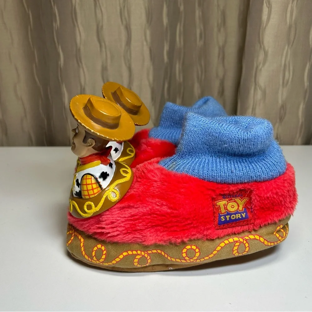 Vintage Disney Toy Story Hard Face Woody Toddler XL 11-12 Red Blue Brown